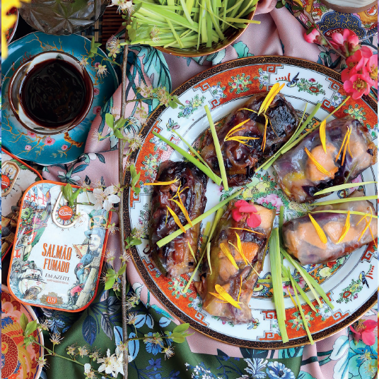 Smoked Salmon Spring Rolls