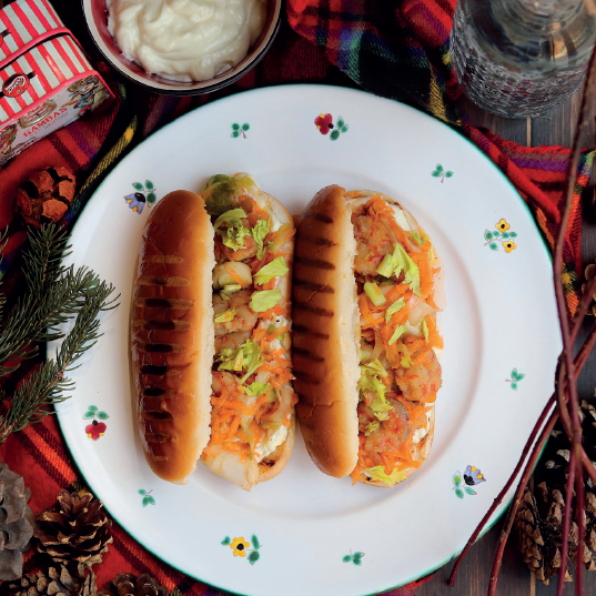 Guédille with Shrimp in Garlic and Lemon Mayonnaise