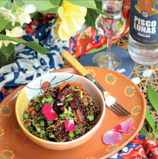 Quinoa Chaufa with Octopus