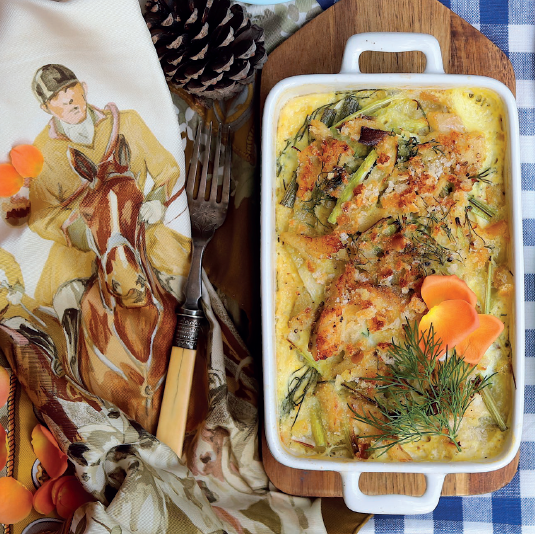 Swedish Fish Gratin with Sea Bass